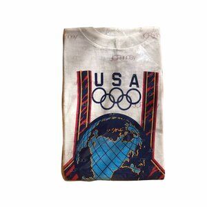 Vintage 1992 USA Olympics T Shirt Tee Barcelona JC Penney Size Large Deadstock